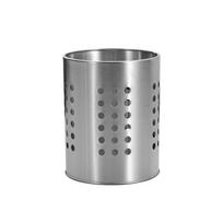 Silver Stainless Steel Chopsticks Cage Hollowed Tableware Storage Tube Chopstick Basket  Fork M