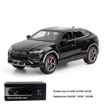 1/24 mastelio imituojamas Lambo Bison URUS bekelės automobilio modelis, lydinio vaikiški žaislai berniukams, šventinė dovana, kolekcija, ornamentai juoda