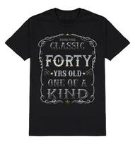 Classic Forty Yrs One Of A Kind T-Shirt Mens 40th Birthday Gift 40 Years Old Tee S