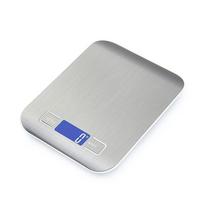 Electronic Digital Kitchen Scale LED Display 10kg 5kg/1g Stainless Steel Panel Scales Home Jewelry Food Snacks Weighing Tools 10Kg sidabras