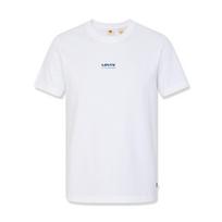 Levis Classic Logo Print Loose Vintage Crew Neck Comfortable Short Sleeve T-Shirt Unisex tops White 000S5-0000 S