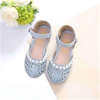 2025 summer new sandals princess shoes hollow bag head baby shoes children's beach shoes children's student sandals 21 inner length 13.5cm mėlyna