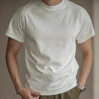 Men Premium Cotton Raglan Sleeve Short Sleeve T Shirt Casual Slim Fit Basic Summer Top M balta