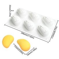 Mango Pudding Mousse Silicone Molds 3D Fruit Diy Baking Chocolate Ice Cream Mold Mould Cake Decorating Tools A3
