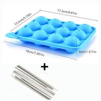 20 /12 Holes Lollipop Mold Cake Pops Mold Chocolate Candy Silicone Mold Pop Lollipop Maker Tool Cake Baking Mold Moule A Gateaux