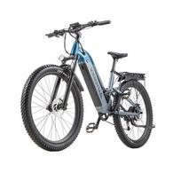 KIMDYMA K02 Adult Electric Bike 48V20AH250W/1500W motor 27.5×2.8 inch fat tires, torque sensor, all-terrain electric bicycle. 27.5*2.8 mėlyna