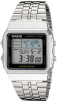 Casio Classic Silver Quartz Dress Watch Men's A500WA-1 Stainless-Steel