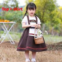 Girls Bavaria Traditional Ethnic Costume With Spandex Blend For Stage Shows S