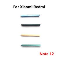 New For Xiaomi Redmi Note 12 Pro 4G 5G Phone Housing Side Key Power Volume Button note 12 pro 4G Blue