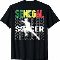 Senegal Soccer Lovers Jersey Proud Senegalese Football Fans T-Shirt(1) S įvairiaspalvis