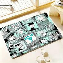 Anime Fun M-Mob Psycho 100 Floor Mat Bedroom Living Room Flannel Door Mat Non-Slip Home Decor 40x60cm