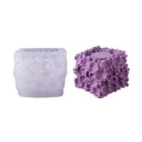 Silicone Flower Cake Mold, Non-Stick Floral Cake Mold, Easy to Release Baking Pan for Cakes Jelly Pudding Soap Candles B