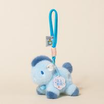 Multi-color Zodiac Mascot Soft Stuffed Lucky Pony Horse Year Plush Keychain  Party Decor mėlyna