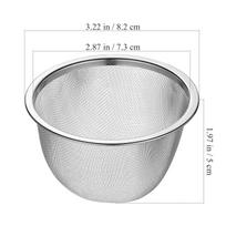 Tea Strainers for Loose Cup Filter Reusable Teapot Infuser Fine Mesh Silver Teapots 8.2X8.2X5CM