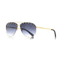 Louis Vuitton Gradient Lens Aviator Sunglasses Men sunglasses Gold Z1365U F,Gold