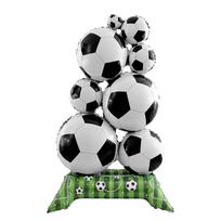 1Pc 59inch Standing Football Heap Aluminum Film Balloon,Suitable for Football Party Decoration,World Cup,Sports Theme Birthday Party Balloon 59 Inches