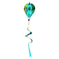 Giant Size Hot Air Balloon Spinners Plastic Material Color-changing Film Rotating Sequins Striped Tie Dye Rainbow Colors mėlyna