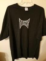 gildan mens black t shirt Titans DT Wrestling short sleeve XXXL