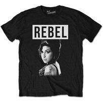Men's Amy Winehouse Rebel Slim Fit T-shirt Medium Black L