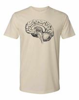 Cottage Cult Clothing Tee T Shirt Cotton Medical Anatomy Victorian Art Brain #2 S