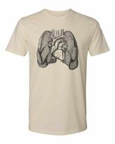 Cottage Cult Clothing Tee T Shirt Cotton Medical Anatomy Victorian Art Lungs #2 S