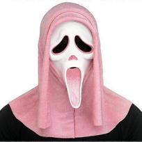 Fun World Ghost Face Bloody Bling Mask Costume, Scary Halloween Costume Prop Ghost Mask, Horror Cosplay Accessory for Adults and Kids A