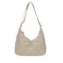 Women's School Messenger Bag Shoulder Designer Handbag Solid Large Capacity Casual Ins Down Chest Bags Daily Street Fanny Packs smėlis