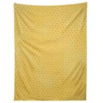 SUNNY YELLOW DOTS tapestry 75x100 juoda