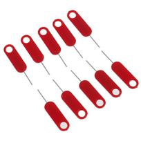 10 Pcs Red Sim Card Tray Removal Eject Pin Key Tool. No