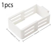 1PC White Transparent Refrigerator Divider Set Kitchen Food, Storage Divider Retractable Refrigerator Side Door Storage Clip balta
