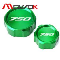 For KAWASAKI Z750 Z 750 Z750S 2005 2006 2007 2008 2009 2010 2011 2012 Motorcycle Front Rear Brake Reservoir Cover Oil Filler Cap