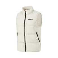 Li Ning BADFIVE Down Vests Men's Gravel White Gray Stand Collar Thickened AMRV151-2 XXL