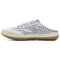 Li Ning Slip Resistant Abrasion Resistant Odor Resistant Closed Toe Slippers Women's White Blue AZSV018-3 36