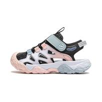 Li Ning YOUNG Trek 2 Abrasion Resistant Breathable Children's Sandals Black Purple Children Aged 3 7 Years Old YKKU004-2 27