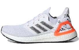 adidas Ultra Boost 20 White Orange Heel Pattern 44