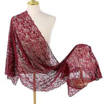 Elegant Sheer Hollow Shawl Bridal Wedding Party Scarf Accessories Festival Gifts Classic Women Universal Luxury Lace Shawl