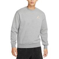 Air Jordan Classic Jumpman Logo Spausdinimo Fleece Pamušalu Apvalia Kaklo Megztinis Vyriškas Megztinis Anglies-Melžtos-Pilkos FD0594-091 L white