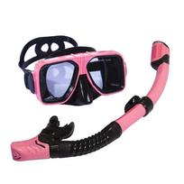 Large frame diving goggles snorkel snorkeling set tempered glass liquid silicone mask diving glasses equipment M2535-S31