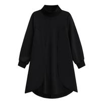 Xitao Suknelė su asimetriška vėžlių kakleliu LJ1095 One Size juoda