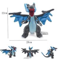 New Shiny Charizard Plush Toys X Y Fire Dragon Anime Movies Posket Monster Stuffed Toy Children Birthday Gift 1Pcs