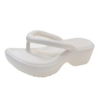 Height-increasing thick-soled flip-flops for women's outer wear, summer fashion non-slip slippers, seaside beach shoes, high-heeled women's sandals 35 balta