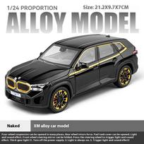 1/24 Scale BMW XM Alloy Metal Diecast Model Car Casting Sound And Light Children's Toys Gift With Kids Collectibles Hobbies Gifts juoda