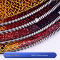 Stainless Steel Dual-Ring Fishing Cage with Bag Hanger Diameter 25cm, Length 1.5m, Without Bag