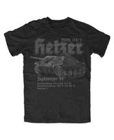 Hetzer Panzer T-Shirt Panzer Panzertruppe WOT Battle Gaming Tiger Tactical Unisex T-Shirt XL
