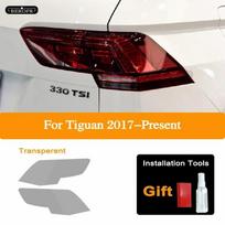 For Volkswagen VW Tiguan 5N MK2 2017-On Car Headlight Protective Tint Film Smoke Black Transparent TPU Protection Sticker Taillight T