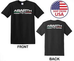 Abarth Assetto Corse Racing Vyriškas Juodas Dydis S iki 3XL 4XL