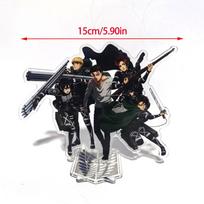 Attack on Titan Acrylic Standing Eren Mikasa Levi Erwin Armin Anime Action Figures Wolf Titan 16cm Model Playthings Decoration Playthings For Kid 15cm