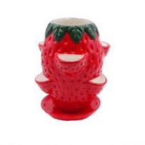 Succulents Tower Planter Terracotta Stoneware Tower Plant Pot Decorative Vertical Gardening Container for Growing Strawberries Succulents Orchids