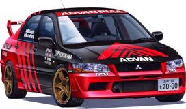 Fujimi Models Inch Up Series 307 Advan Pia Lancer Evolution VII 1/24 No. ID-307 balta