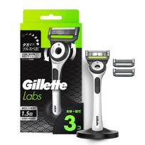 Gillette Shaving Razor with 3 Replacement Blades and Stand Shaving Razor for Close Shave - Men's (Lab) balta